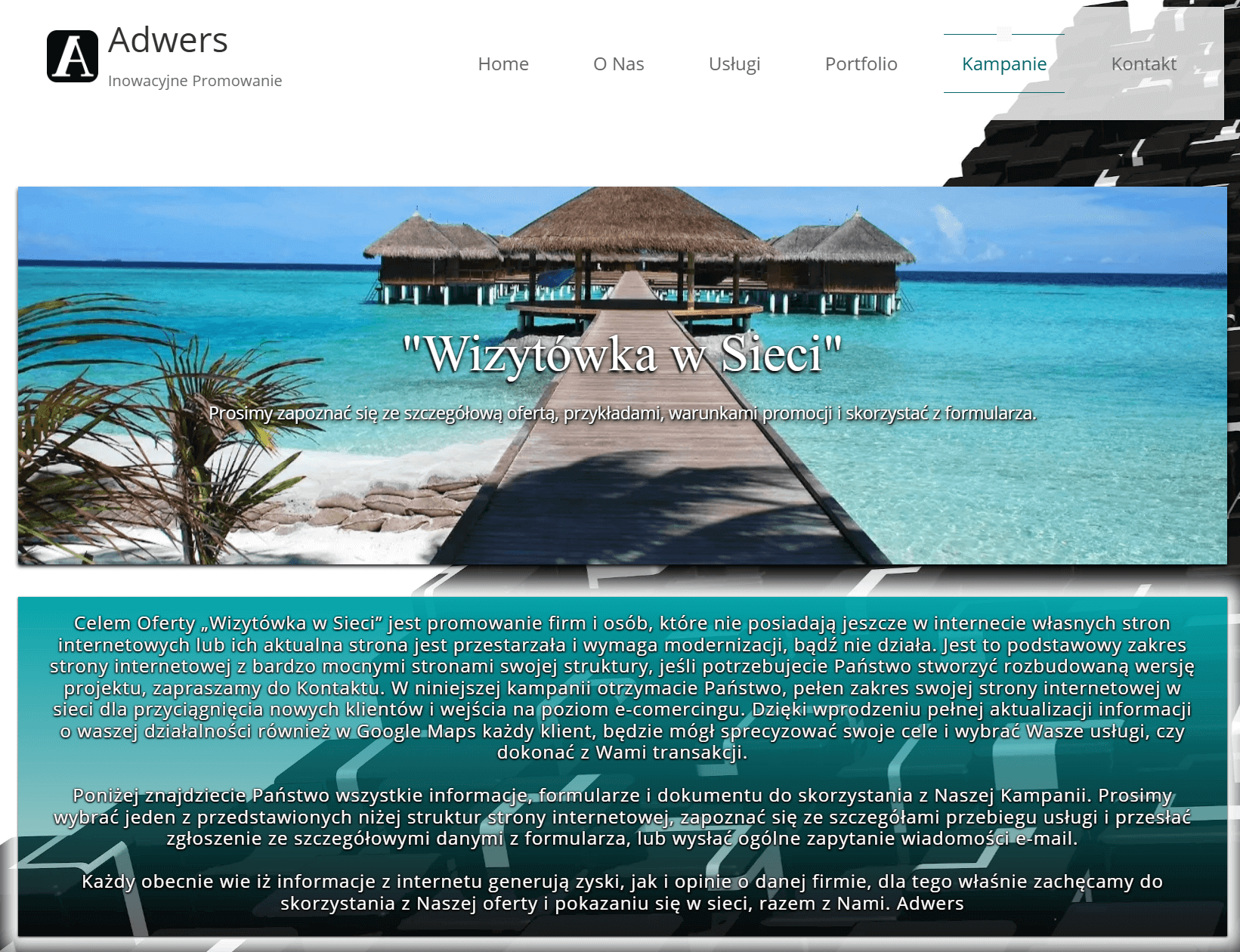 Adwers.com – strona firmowa i marketingowa